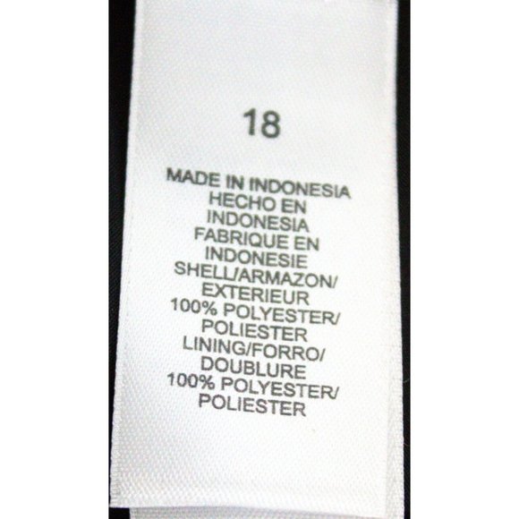 NWT Villager Liz Claiborne Black & White Striped Chevron Maxi Long Skirt Size 18 - Picture 11 of 15